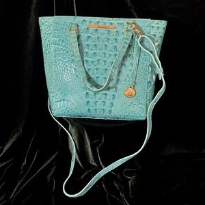 Brahmin Melbourne Crossbody/Satchel in Turquoise